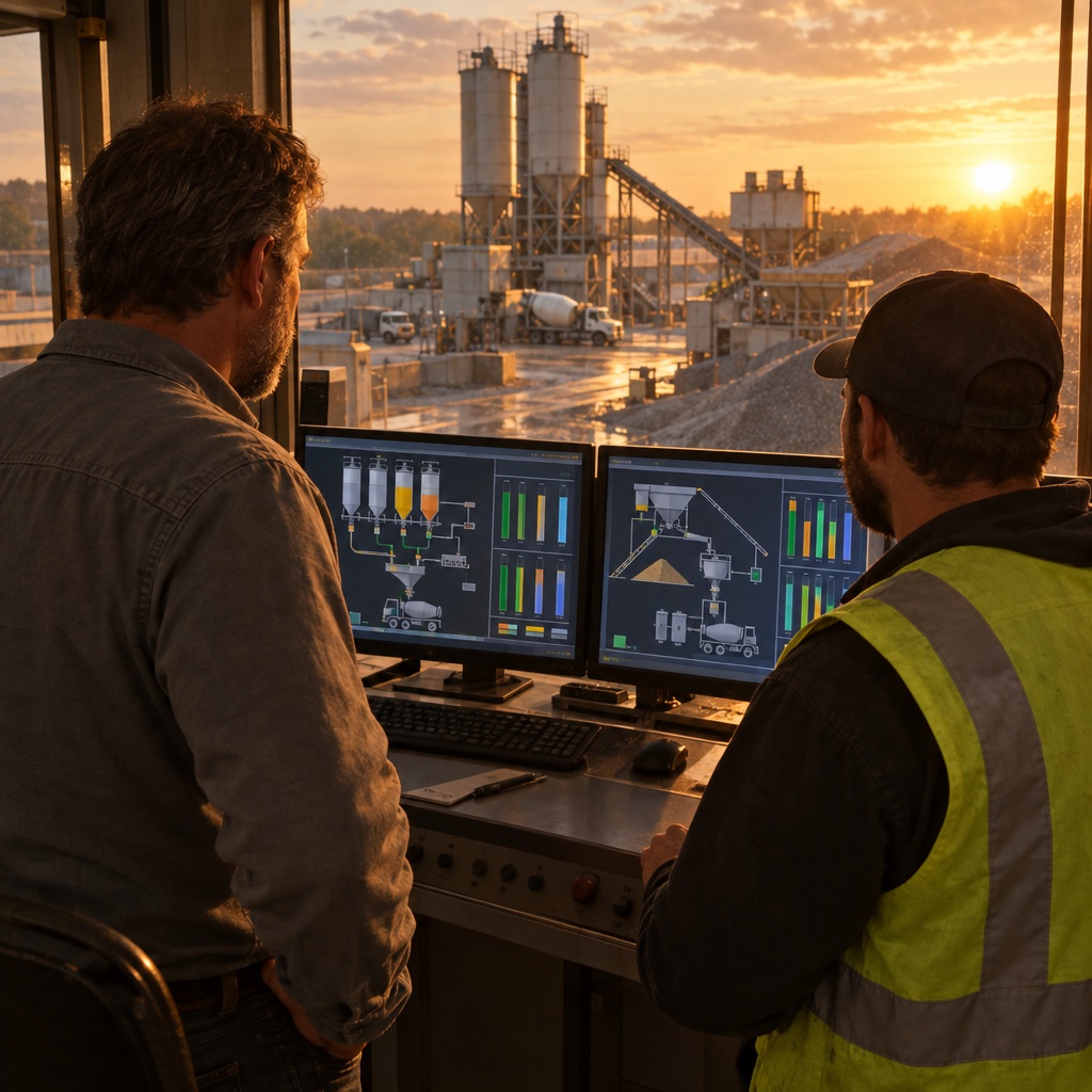 Owner and batch operator at the plant control panel